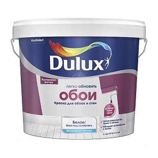 Краска для стен и обоев водно-дисперсионная Dulux Easy матовая база BW 5 л.